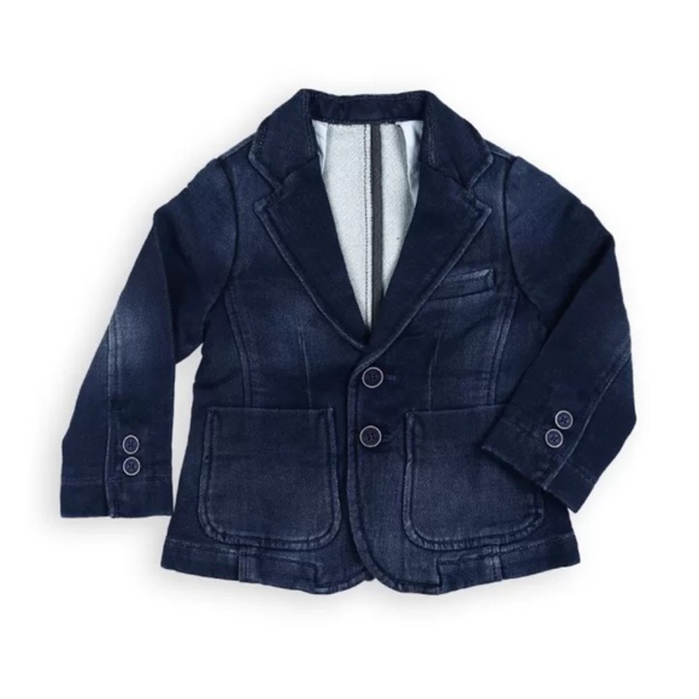 Stile Benetton Denim Kids Blazer Jacket 12/18m